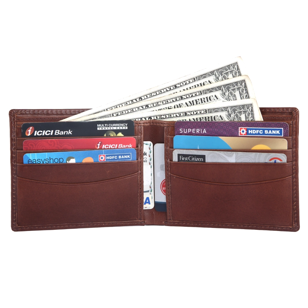 Brooklyn Bridge Best Slim Genuine Leather Wallet for Men – VT Leather RFID Blocking Bifold Gift Set-BB-MW-789-CW-FG-VT-BROWN 1