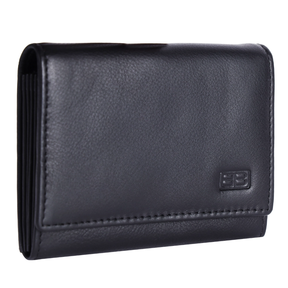 Brooklyn Bridge Slim Genuine Leather RFID Card Holder Wallet for Men & Women - Compact Travel Money Organizer-BB-CH-790-CW-FG-NL-YS-BLACK 1