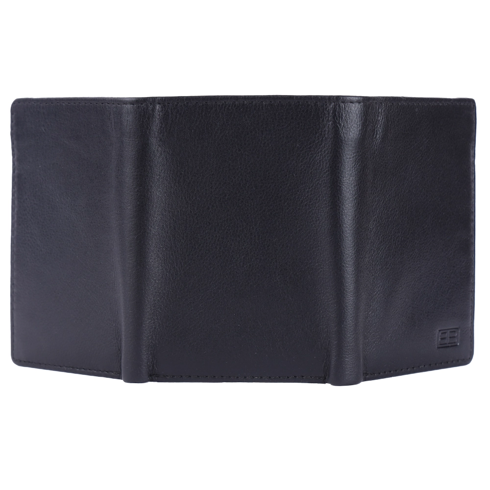 Brooklyn Bridge Genuine Leather Trifold Wallet for Men RFID Card Holder Gift Wallet BB-MW-792-CW-FG-NL-YS-BLACK 1