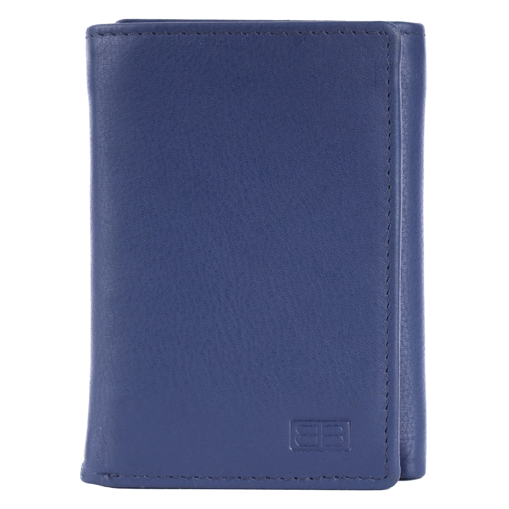 Brooklyn Bridge Genuine Leather Trifold Wallet for Men RFID Card Holder Gift Wallet BB-MW-792-CW-FG-NL-YS-BLUE 1