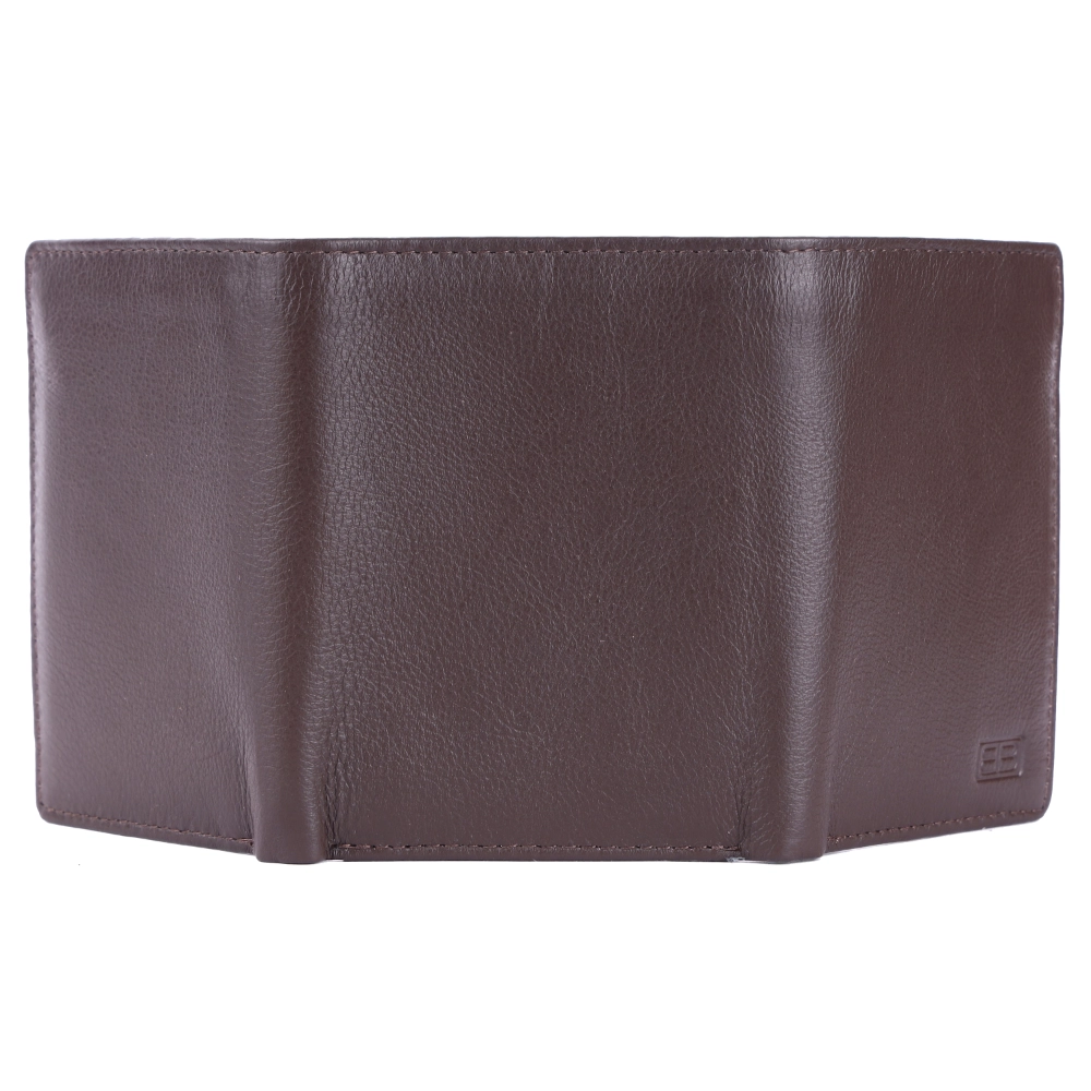 Brooklyn Bridge Genuine Leather Trifold Wallet for Men RFID Card Holder Gift Wallet BB-MW-792-CW-FG-NL-YS-BROWN 1