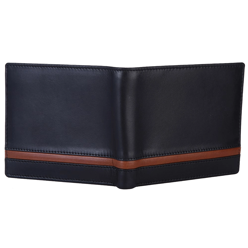 Brooklyn Bridge Genuine Leather Slim Wallets for Men – Minimalist RFID Blocking Bifold Front Pocket Wallet BB-MW-794-CW-FG-VTL-YS-BLACK 1