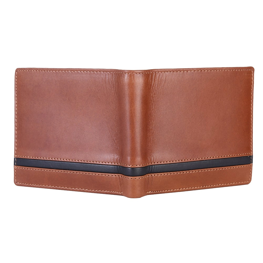 Brooklyn Bridge Genuine Leather Slim Wallets for Men – Minimalist RFID Blocking Bifold Front Pocket Wallet BB-MW-794-CW-FG-VTL-YS-BROWN 1