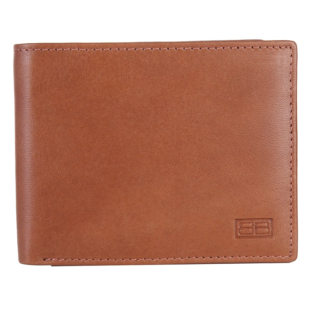 Brooklyn Bridge Genuine Leather Wallet for Men with Coin Pocket – RFID Slim Bifold Wallet BB-MW-790-CW-FG-VTL-YS-BROWN 1