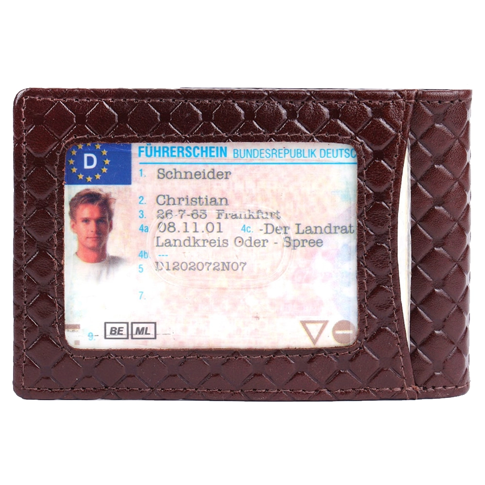 Slim RFID Money Clip Wallet | Leather Card Holder for Men - Image 12