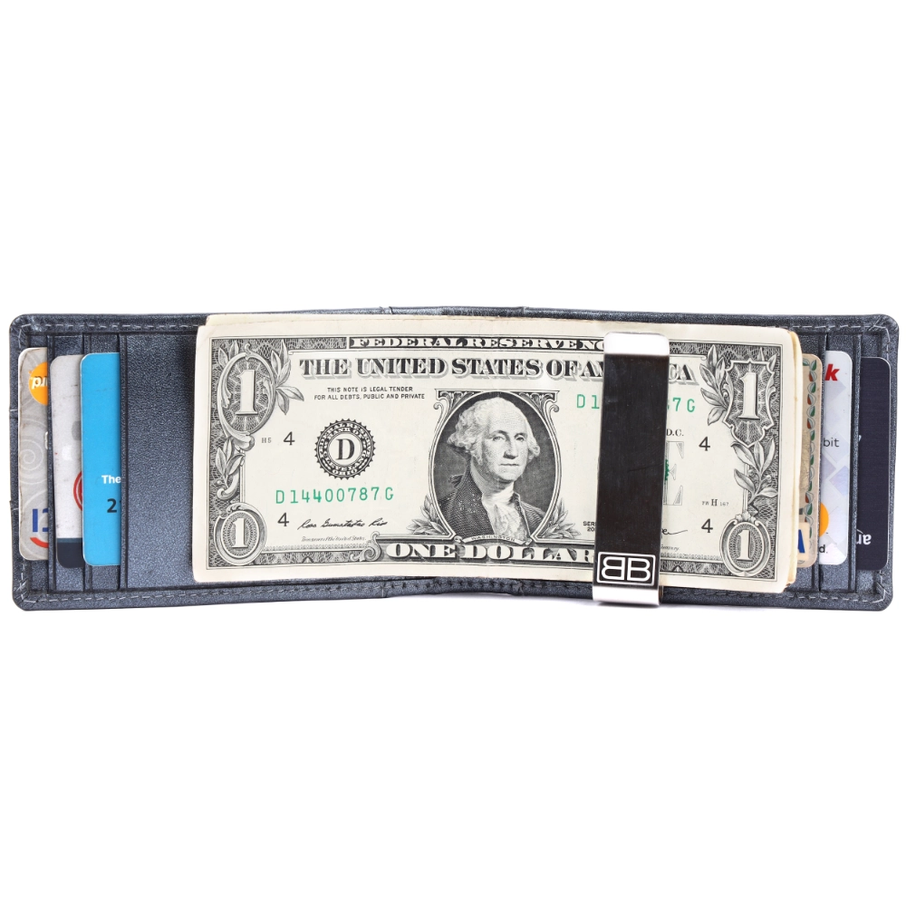 RFID Protected Leather Money Clip Wallet for Men - Image 3