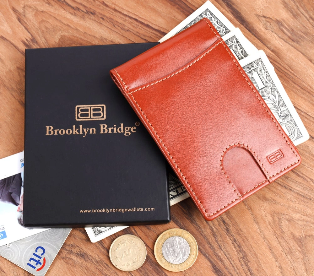 RFID Protected Leather Money Clip Wallet for Men | Slim - Image 13