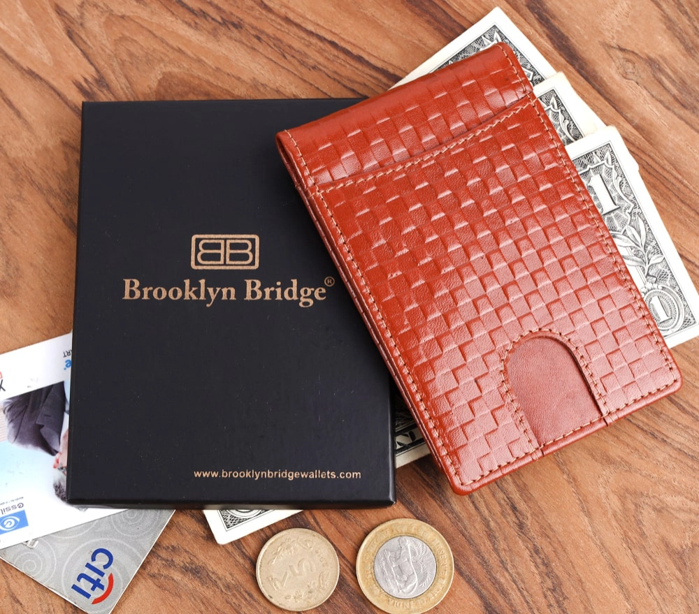 RFID Protected Leather Money Clip Wallet for Men - Image 9