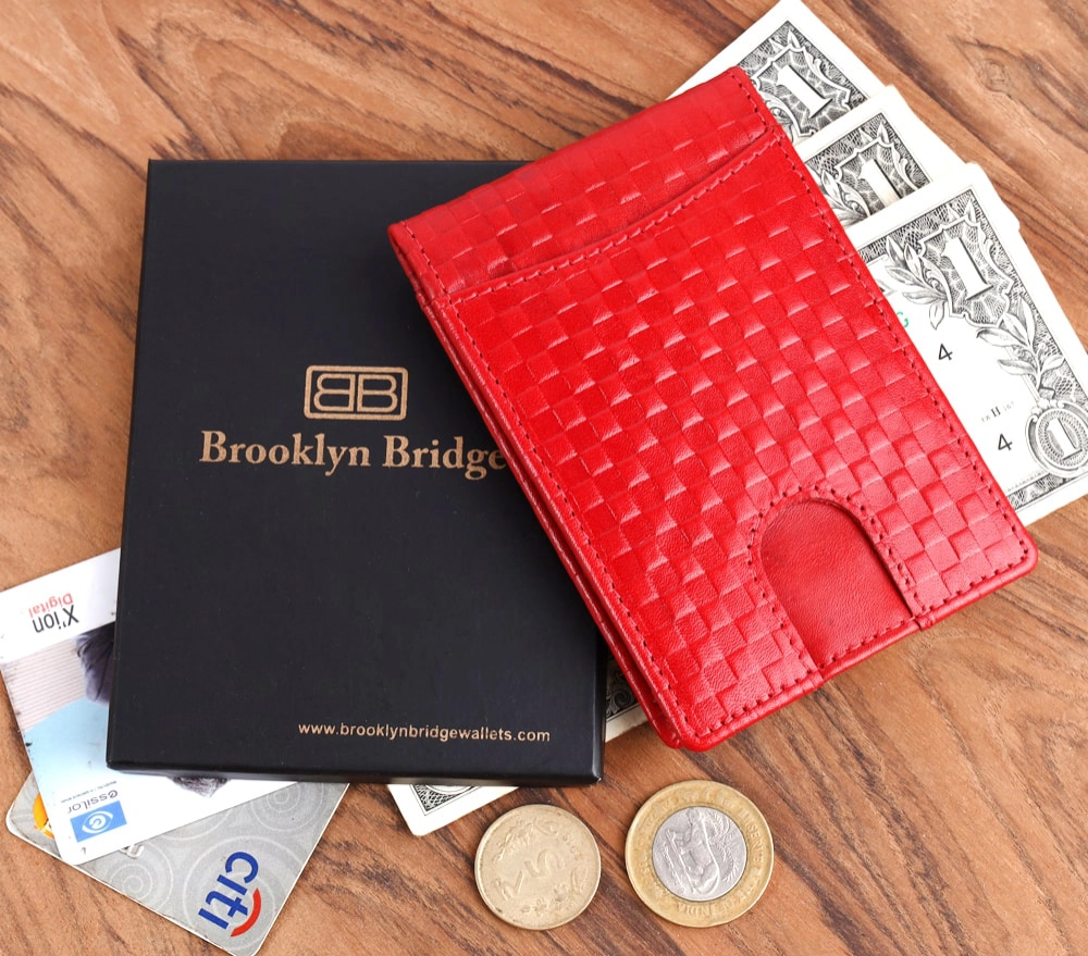 RFID Protected Leather Money Clip Wallet for Men - Image 5