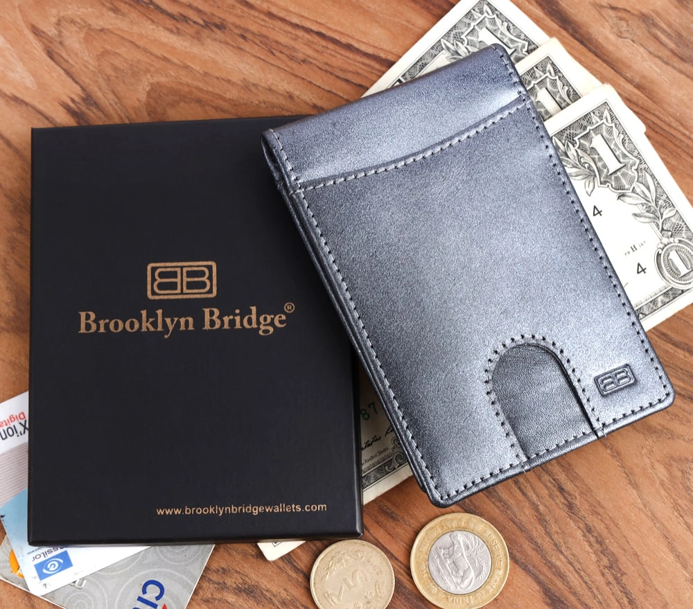 RFID Protected Leather Money Clip Wallet for Men | Slim - Image 5
