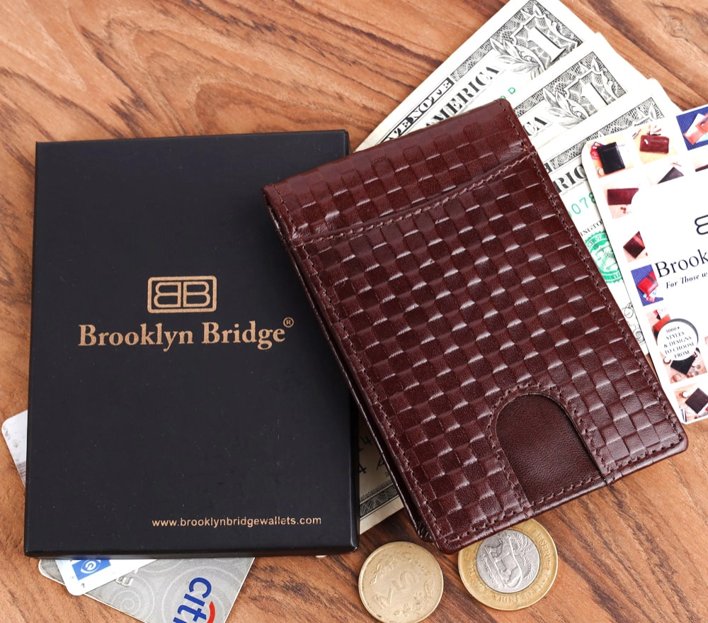 RFID Protected Leather Money Clip Wallet for Men - Image 13