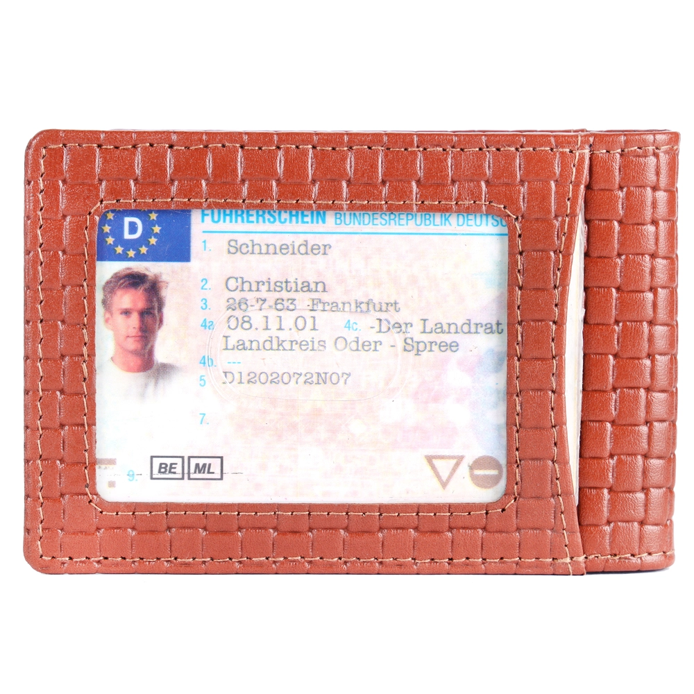 Leather RFID Protected Money Clip Wallet | Front Pocket - Image 4