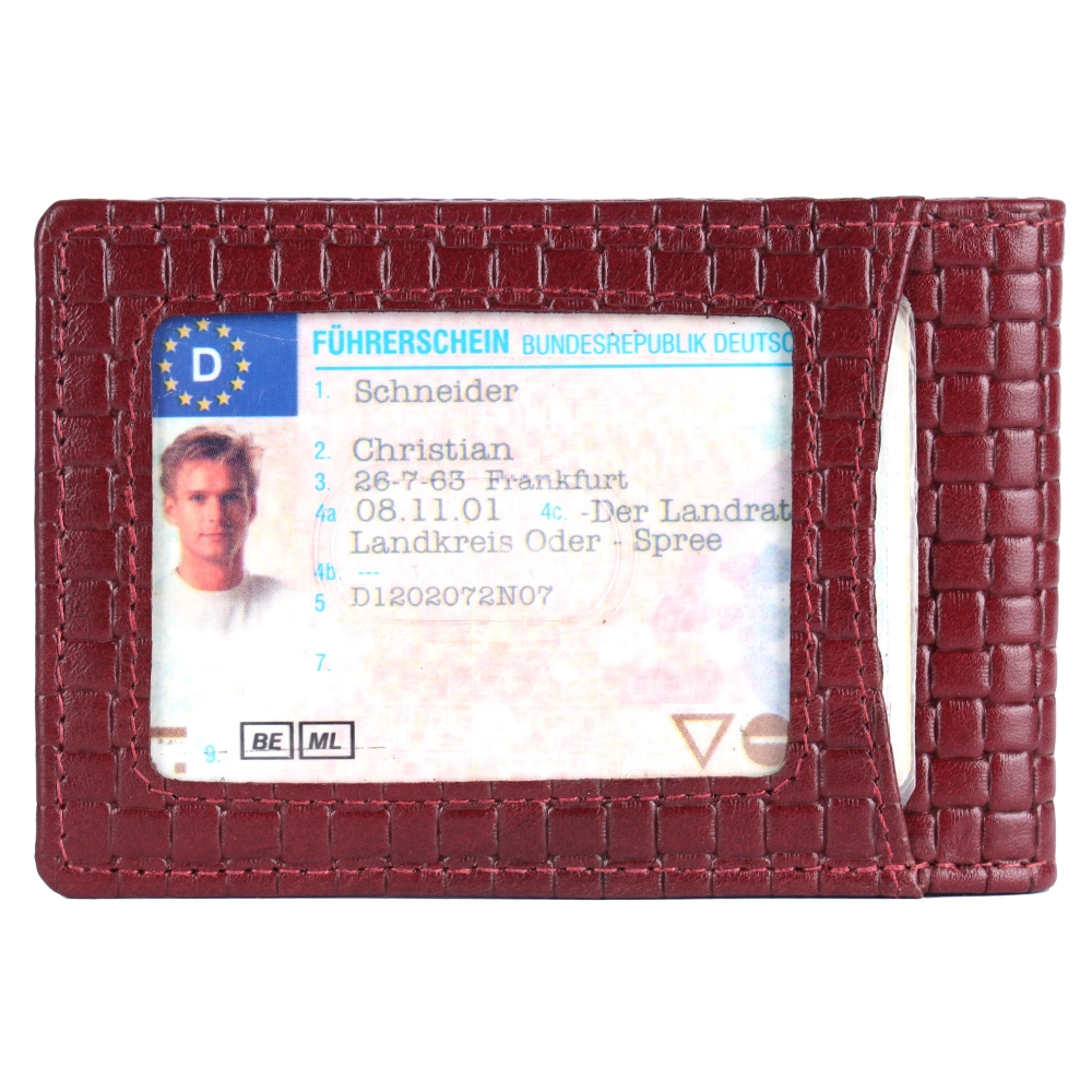 Leather RFID Protected Money Clip Wallet | Front Pocket - Image 14