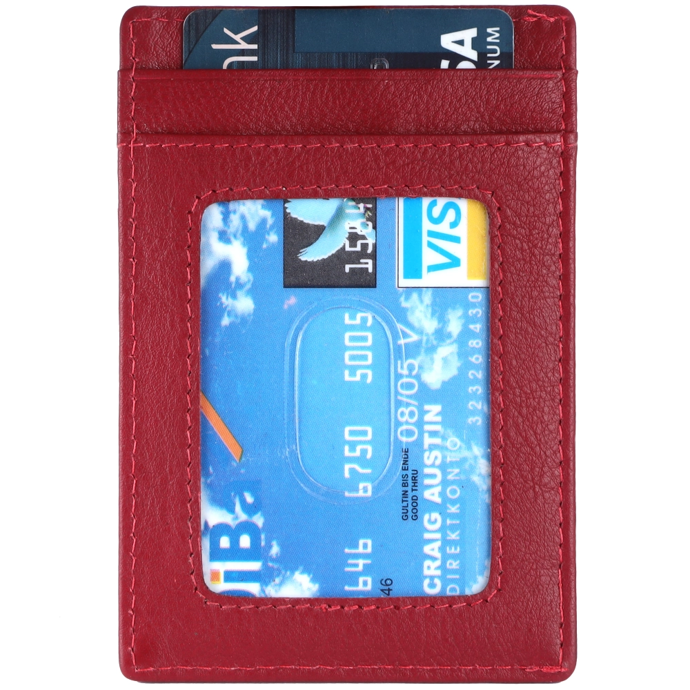 RFID Protected Leather Card Holder Wallet for Men & Women - Image 3