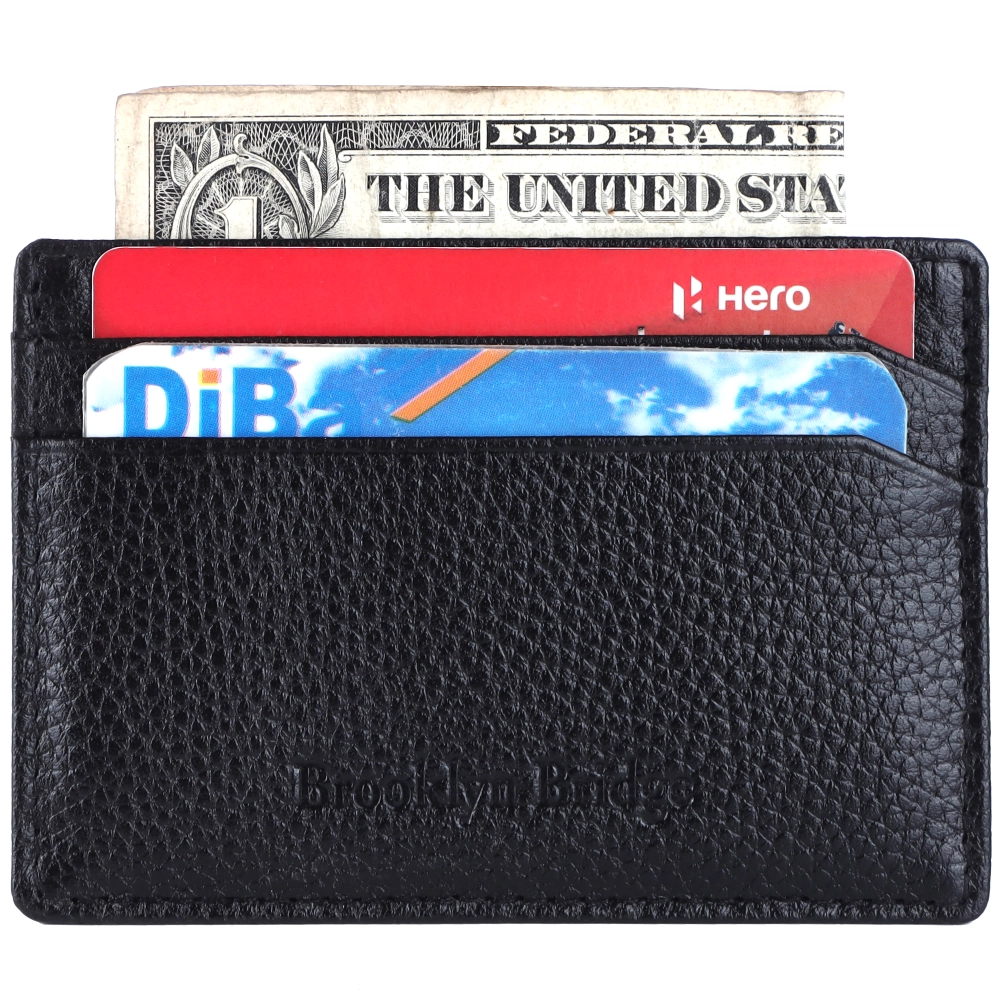 RFID Protected Leather Card Holder Wallet for Secure Storage - Image 8