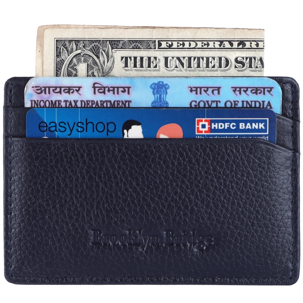 RFID Protected Leather Card Holder Wallet for Secure Storage - Image 5