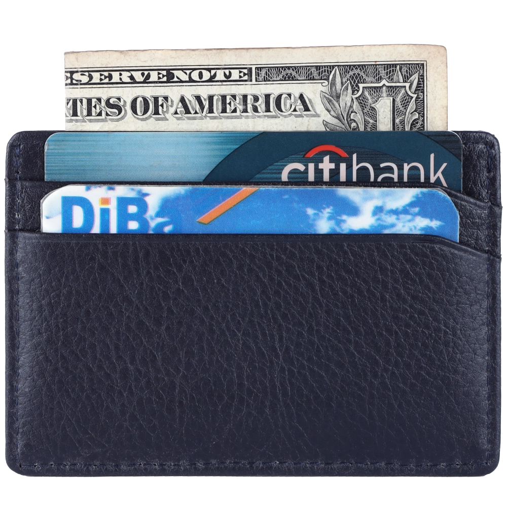 RFID Protected Leather Card Holder Wallet for Secure Storage - Image 6