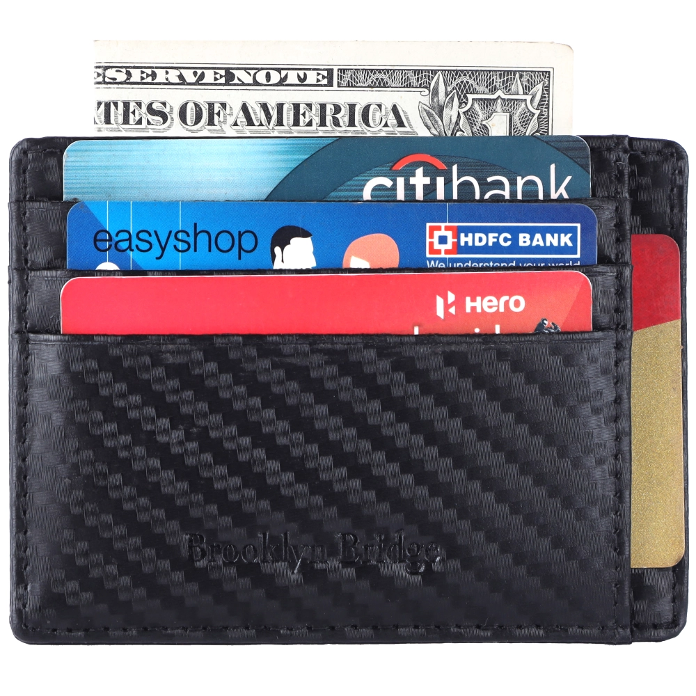 RFID Protected Card Holder Wallet | Slim Credit Card Case - Image 5
