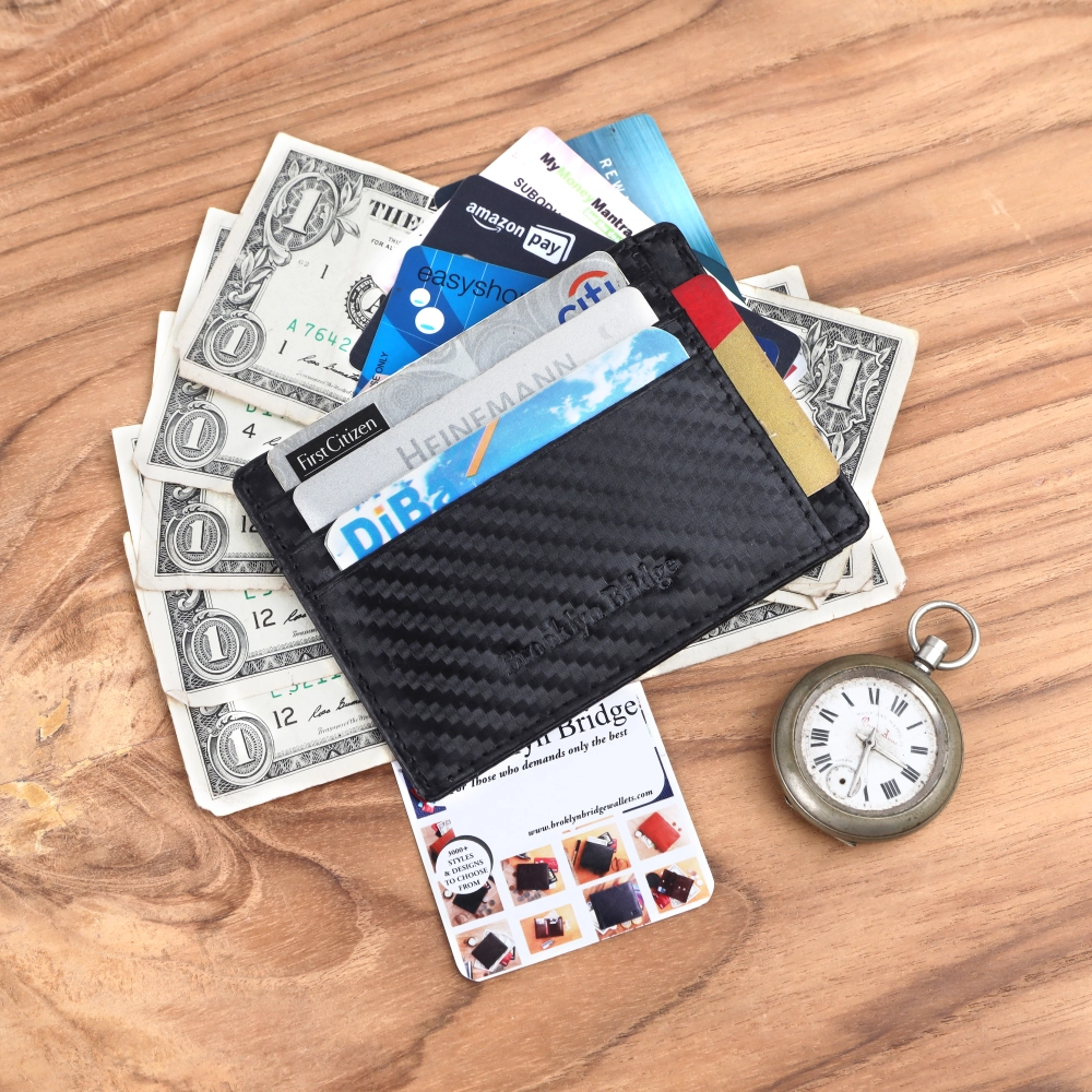 RFID Protected Card Holder Wallet | Slim Credit Card Case - Image 4