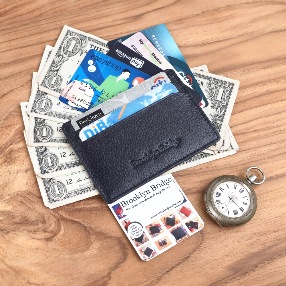 RFID Protected Leather Card Holder Wallet for Secure Storage - Image 4