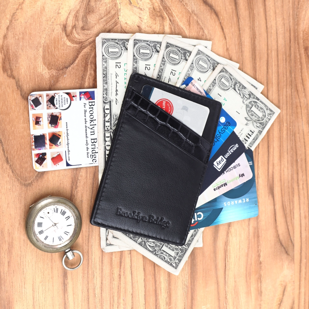 RFID Protected Leather Card Holder Wallet for Men & Women - Image 7