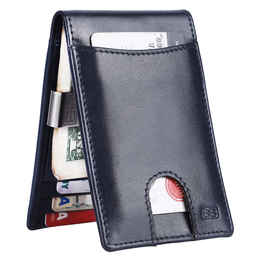 RFID Protected Leather Money Clip Wallet for Men | Slim - Image 17