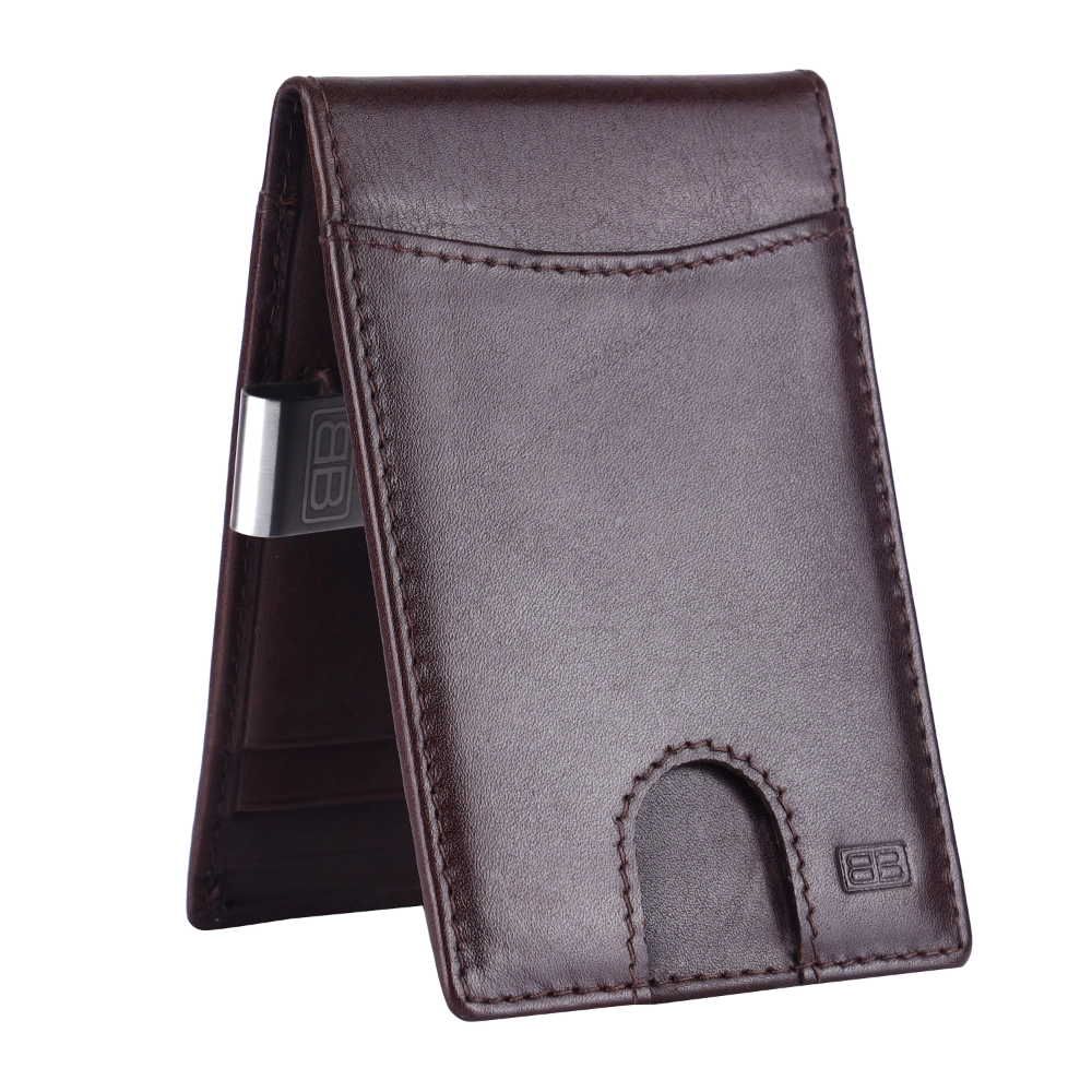 RFID Protected Leather Money Clip Wallet for Men | Slim - Image 2