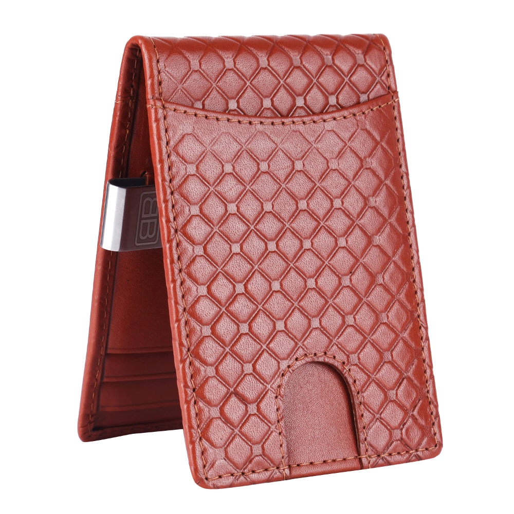 Slim RFID Money Clip Wallet | Leather Card Holder for Men - Image 6