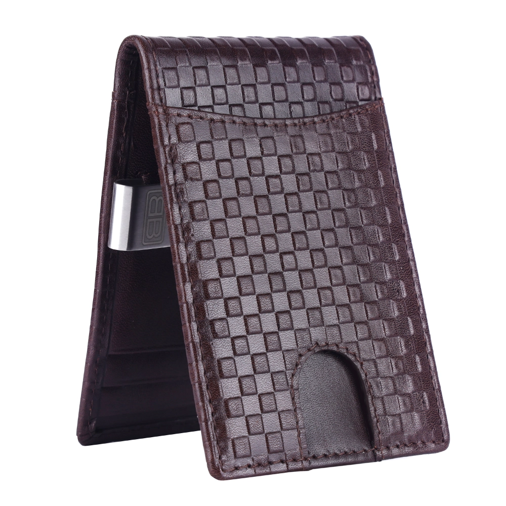 RFID Protected Leather Money Clip Wallet for Men - Image 14