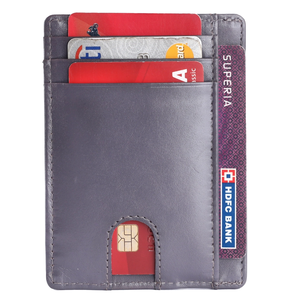 RFID Protected Genuine Leather Card Holder for Daily Use - Image 3