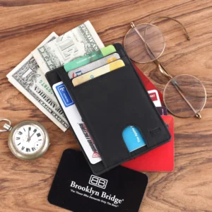 RFID Protected Card Holder Wallet for Secure Cards & Cash