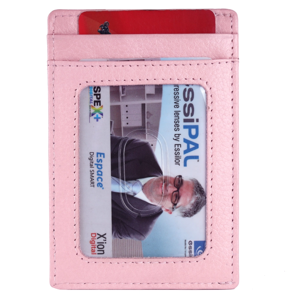Slim RFID Protected Card Holder Wallet with ID Window - Image 3