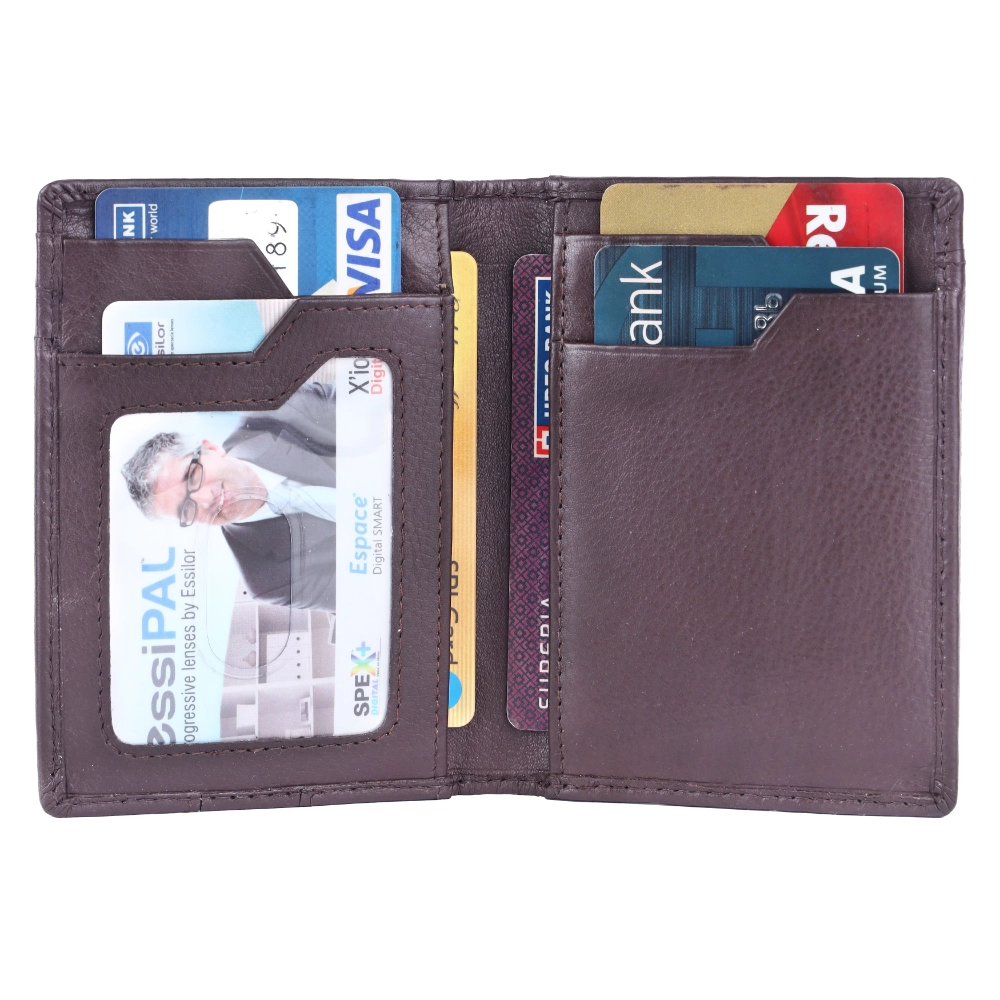 RFID Protected Pull Strap Card Holder Wallet for Men Slim - Image 3