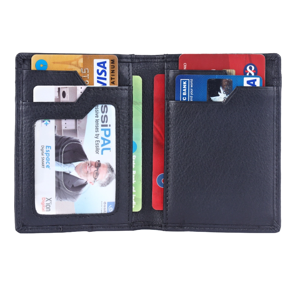 RFID Protected Pull Strap Card Holder Wallet for Men Slim - Image 7