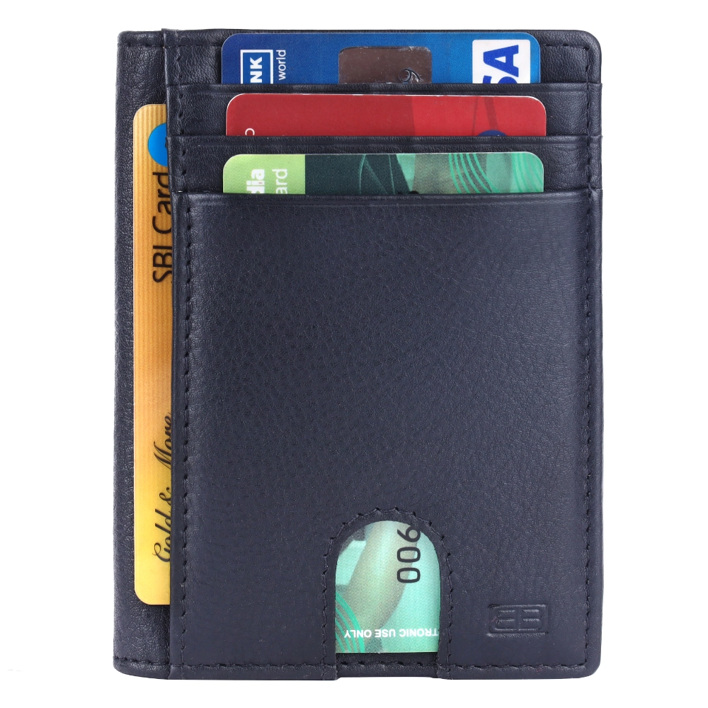 RFID Protected Pull Strap Card Holder Wallet for Men Slim - Image 6
