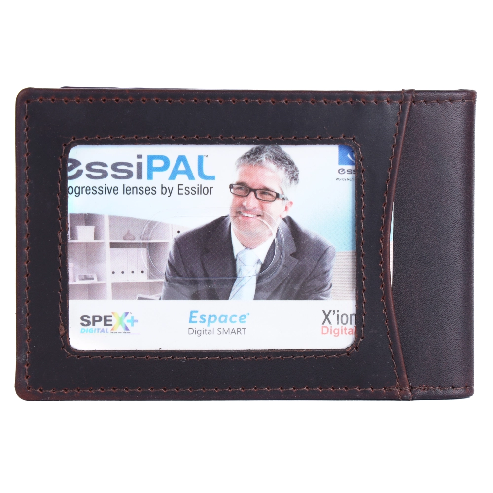 RFID Protected Men's Leather Money Clip Card Holder - Image 7