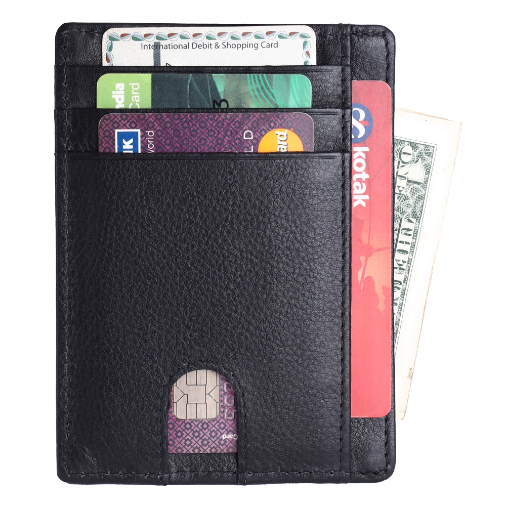 RFID Protected Leather Card Holder Wallet for Secure Cards - Image 12