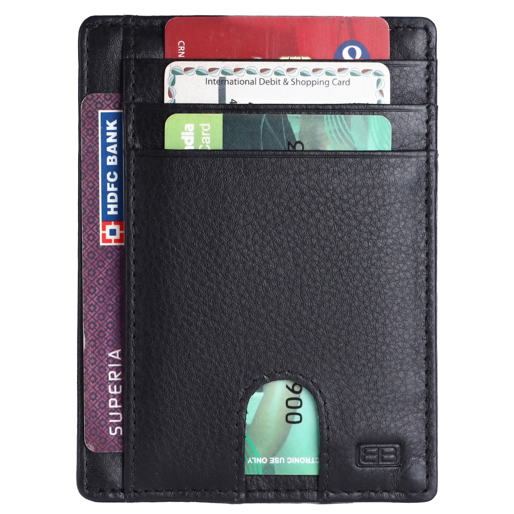 RFID Protected Leather Card Holder Wallet for Secure Cards - Image 11