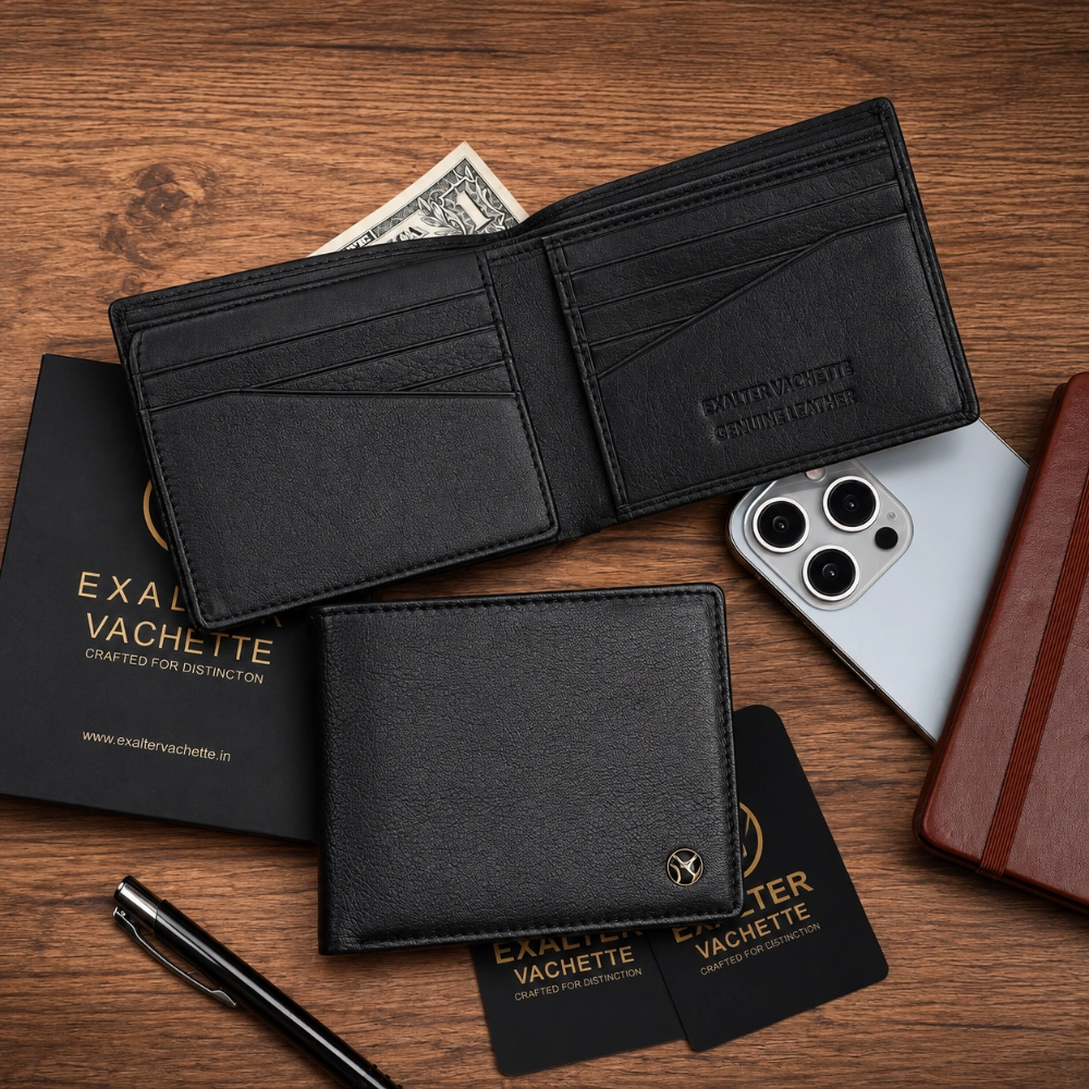 RFID Protected Leather ID Window Wallet for Men Slim Bifold - Image 6