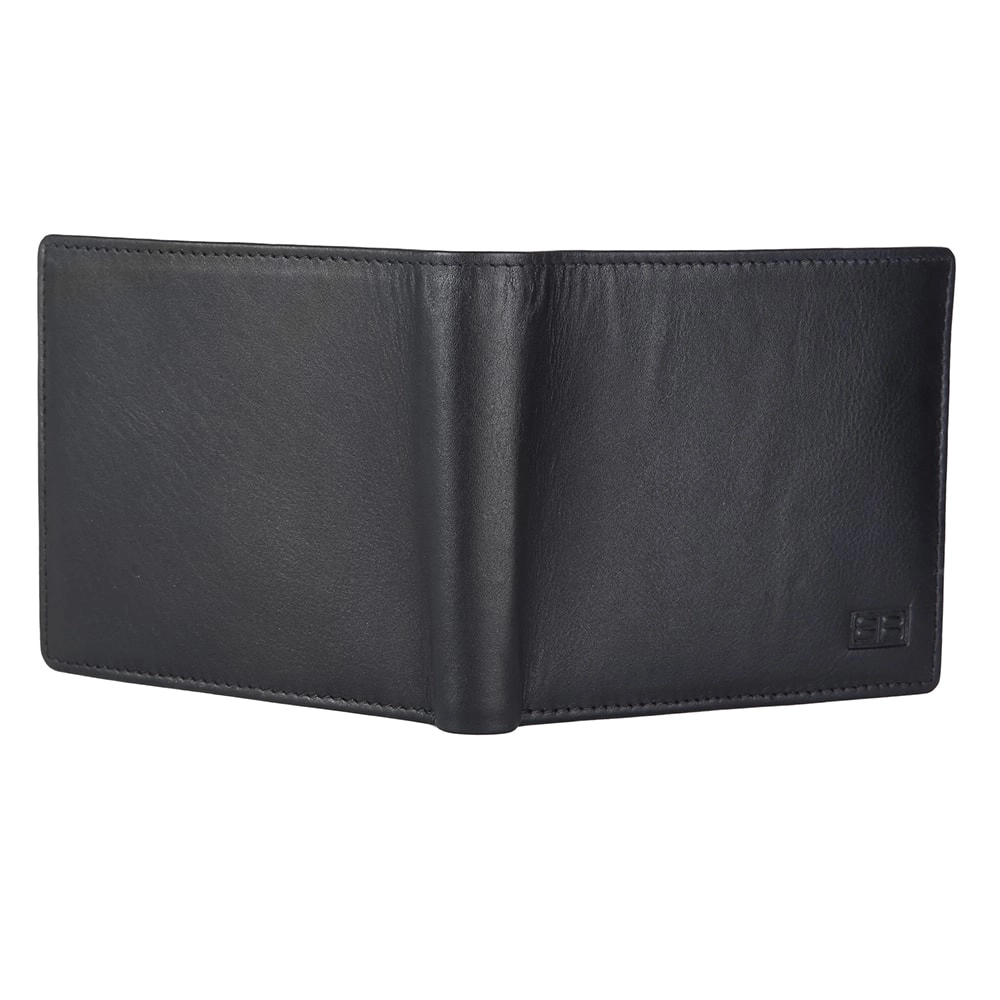 Men's RFID Protected Leather Bifold Wallet with Coin Slot - Image 4