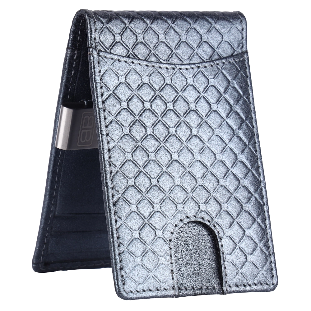 Slim RFID Money Clip Wallet | Leather Card Holder for Men - Image 14